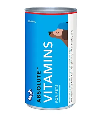 Drools Absolute Vitamin Syrup,300 ml - Puppies and Adult Dogs