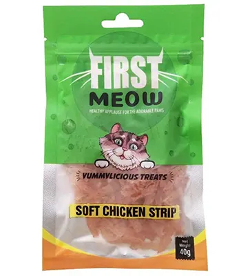 First Meow Soft Chicken Strip- Cat Treat